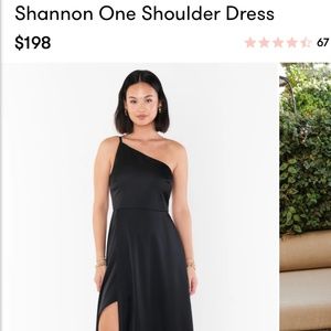 Show me your mumu black one shoulder dress